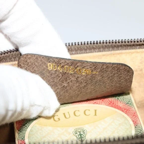 Authentic GUCCI GG Supreme Web Sherry Line Shoulder Bag PVC Beige 904 02 026 - Picture 4 of 16